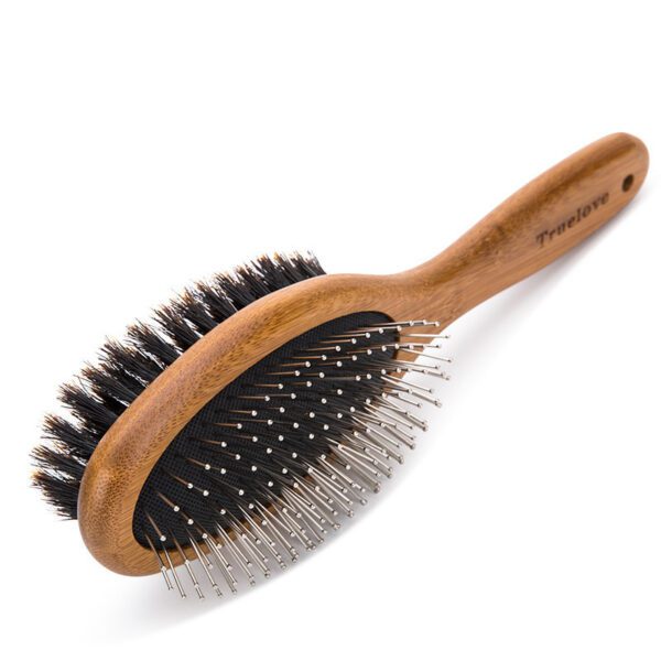 Double-Sided Dog Grooming Brush – Effective Shedding & Detangling