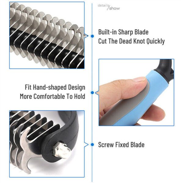 Dual-Sided Deshedding Brush for Cats & Dogs🐶🐱 - Image 3