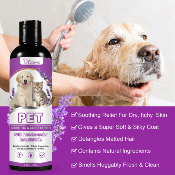 Dog Shampoo for Sensitive Skin – Gentle Bath & Itch Relief Formula - Image 2