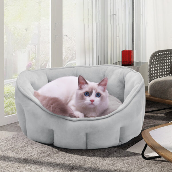 Heated Cat Bed – Plush Winter Warm Cat House & Hammock - Image 9