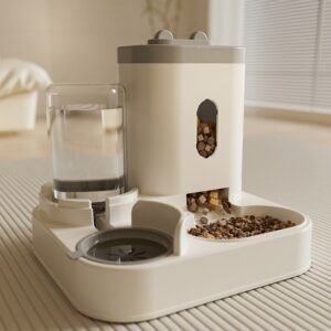 Automatic Dog Food and Water Bowl – 2-in-1 Feeder for Dogs & Cats