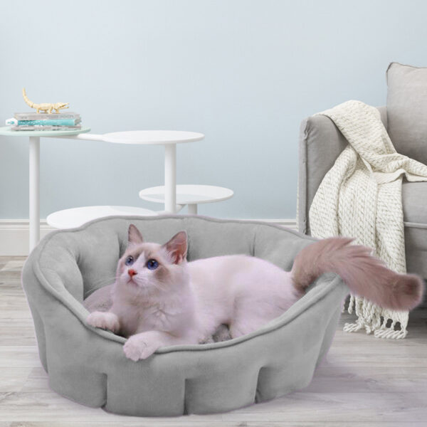 Heated Cat Bed – Plush Winter Warm Cat House & Hammock - Image 4
