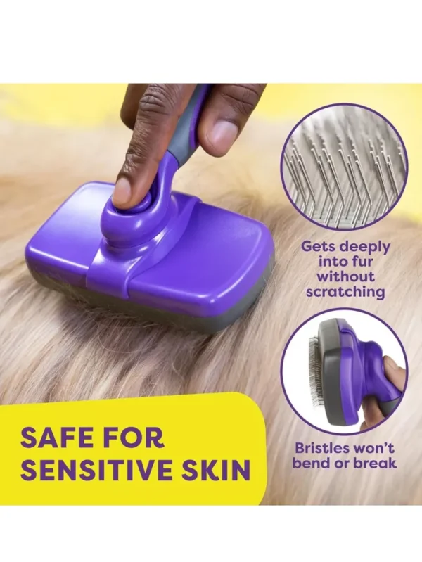 Self-Cleaning slicker brush for dogs and cats - Image 6