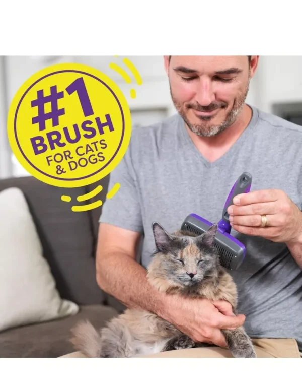 Self-Cleaning slicker brush for dogs and cats - Image 5