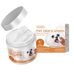 Canine Eye Wipes – Gentle Tear Stain Remover for Dogs & Cats with Aloe & Chamomile