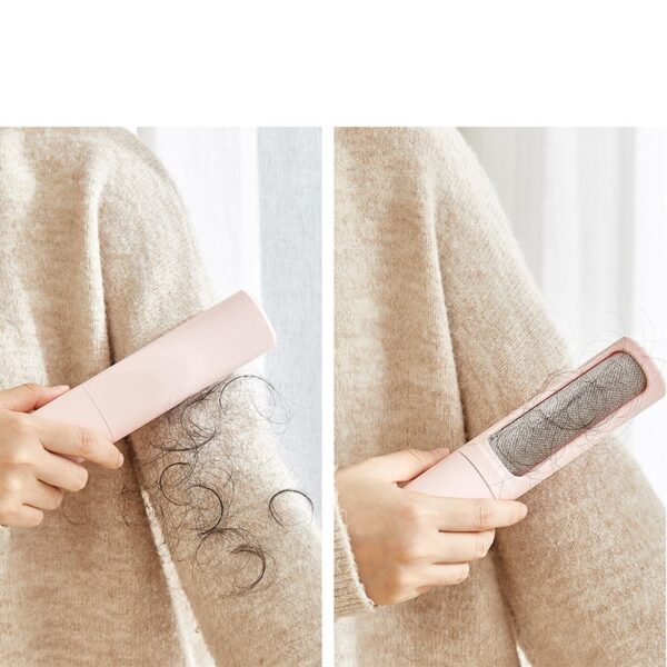 2-in-1 portable Hair Remover Brush – Reusable Self-Cleaning Lint Roller for Dogs & Cats - Image 2