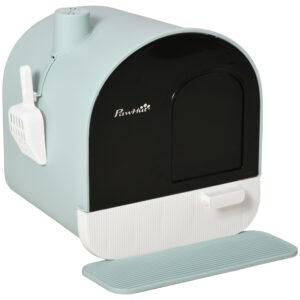 Cat Litter Box with Lid – Indoor Enclosed Box with Tray