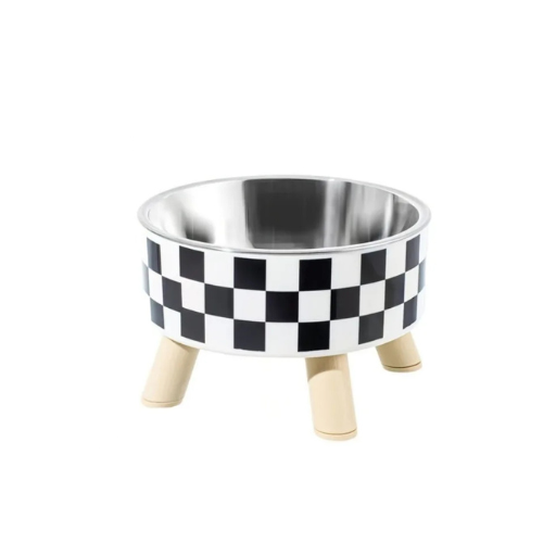 Elevated Stainless Steel Cat Bowl – Anti-Slip, Neck Protection Feeding Tray for Cats