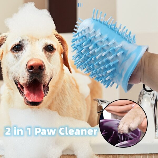 2-in-1 Dog Paw Cleaner Cup – Portable Pet Paw Washer & Grooming Brush - Image 4