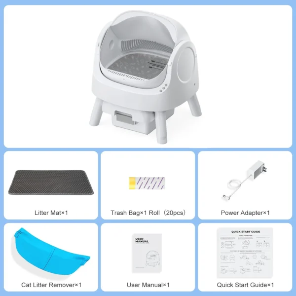 Self-Cleaning Cat Litter Box for Multiple Cats – Auto Odor Control, Quiet Operation - Image 6