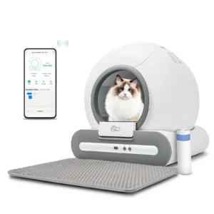 DOEL Self-Cleaning Cat Litter Box – Smart App Controlled Automatic Cat Toilet with Mat
