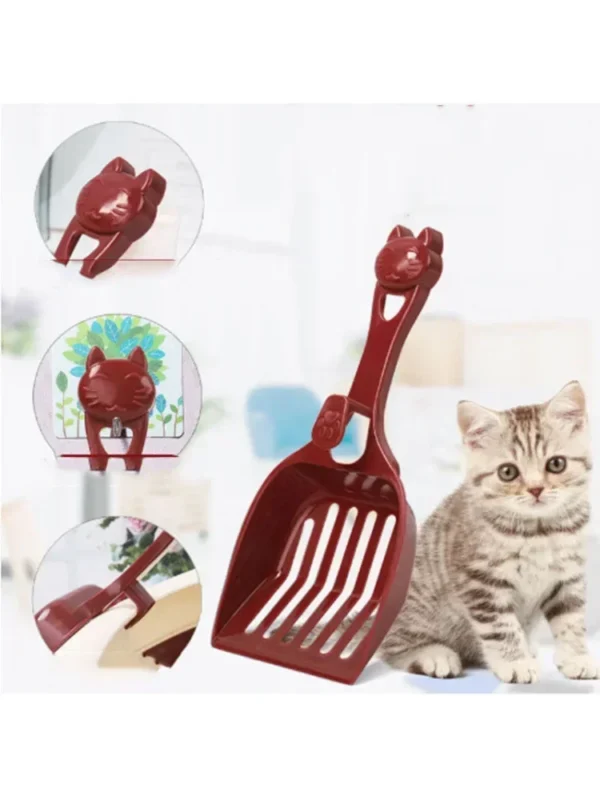 Durable Plastic Cat Litter Scoop – Easy Clean Poop Shovel for Cats & Small Pets - Image 6