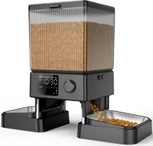 Best Automatic Cat Feeder for 2 Cats – 5L with Timer & Voice Recorder
