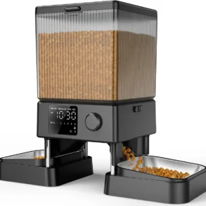 Best Automatic Cat Feeder for 2 Cats – 5L with Timer & Voice Recorder
