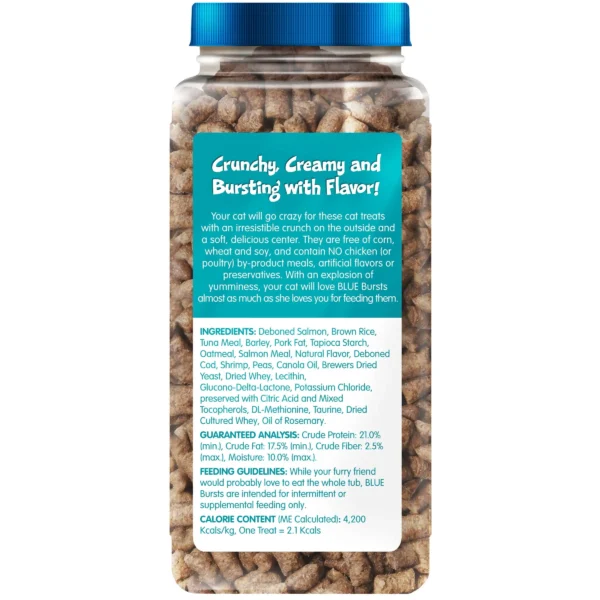 Best Cat Treats – Bursts Crunchy & Creamy Seafood, 12oz - Image 2