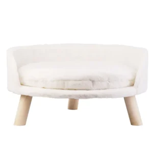 🐱 Couch for Cats – Soft Plush Sofa Bed with Cushion and Wooden Legs