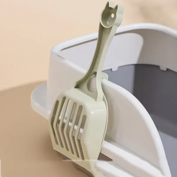 Durable Plastic Cat Litter Scoop – Easy Clean Poop Shovel for Cats & Small Pets - Image 4