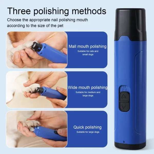 Professional Dog Nail Grinder with LED Light - Image 9