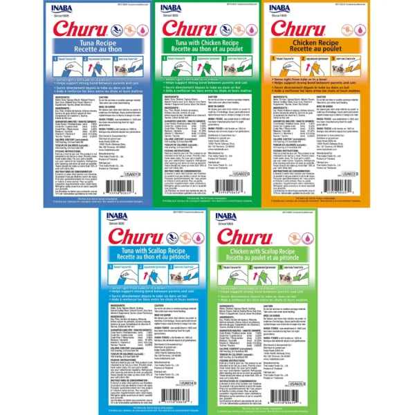 Best Cat Treats – Inaba Churu Purée, 20 Tubes Tuna & Chicken - Image 3