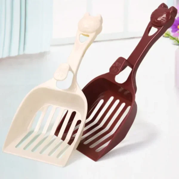 Durable Plastic Cat Litter Scoop – Easy Clean Poop Shovel for Cats & Small Pets - Image 3