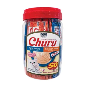Best Cat Treats – Inaba Churu Creamy Tuna & Chicken, 50 Tubes