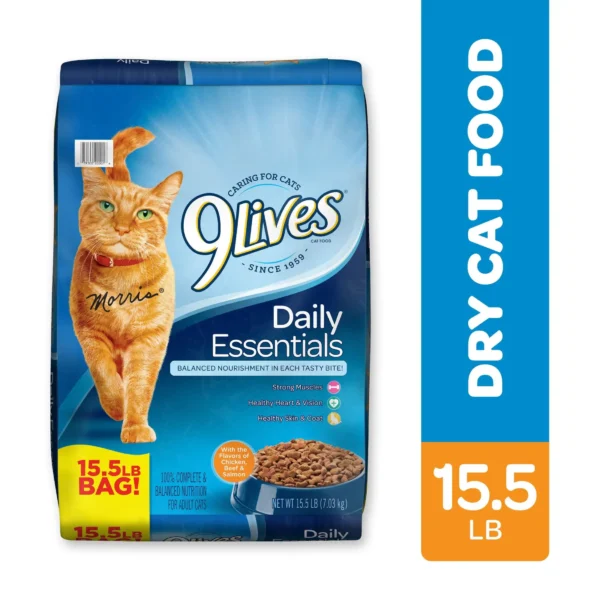 Daily Essentials Dry Cat Food – Chicken, Beef & Salmon Flavors
