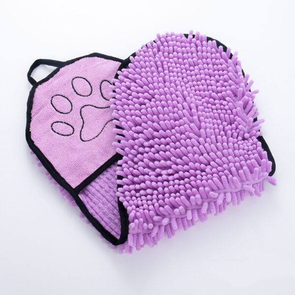 Towel for Dogs – Super Absorbent Microfiber Pet Bath Towel with Hand Pockets - Image 4