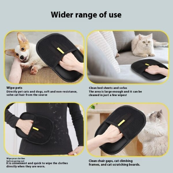 Cat Hair Remover Gloves – Deshedding Brush Mitt for Cats & Dogs - Image 2