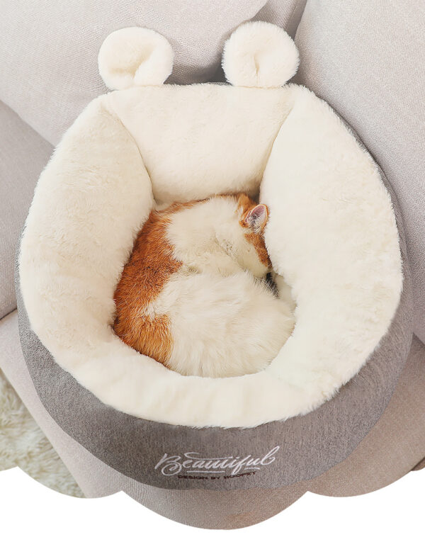 Heated Cat Bed – Soft Warming Sleeping Bag Cushion for Cats & Small Dogs - Image 3