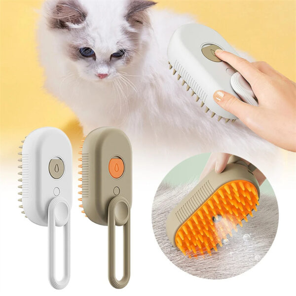 3-in-1 Pet Steam Brush for Cats & Dogs - Image 9