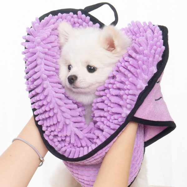 Towel for Dogs – Super Absorbent Microfiber Pet Bath Towel with Hand Pockets - Image 6