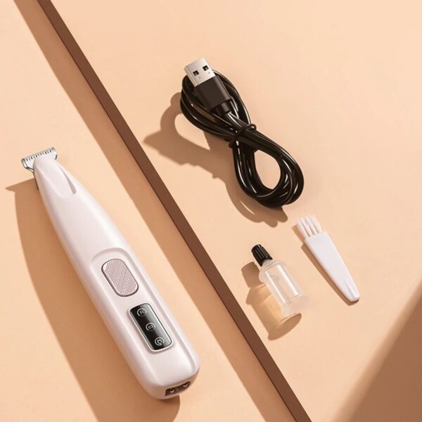 Dog Fur Trimmer with LED Light – Waterproof, Rechargeable & Silent Grooming Tool - Image 3