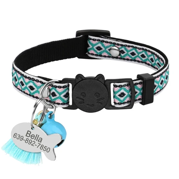 Breakaway Cat Collars – Personalized Safety Collar with ID Tag & Bell - Image 3