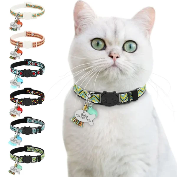Breakaway Cat Collars – Personalized Safety Collar with ID Tag & Bell - Image 2