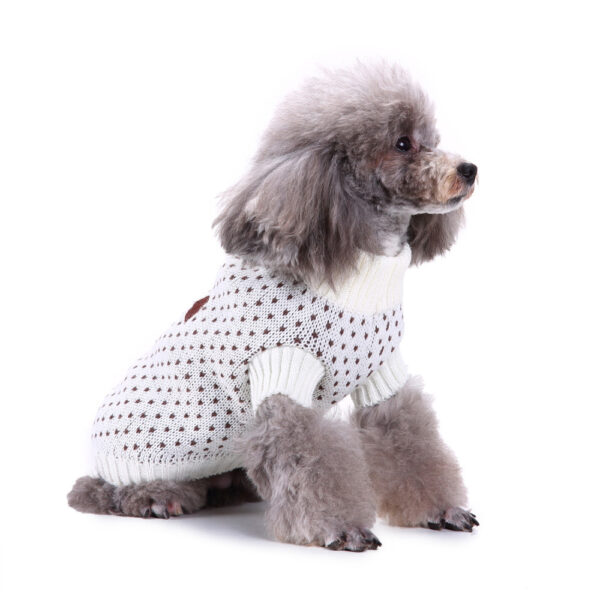 Christmas Snowflake Dog Sweater – Warm & Stylish Holiday Look - Image 3