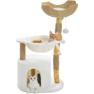 Luxury Cat Furniture – Modern Solid Wood Cat Tree Tower