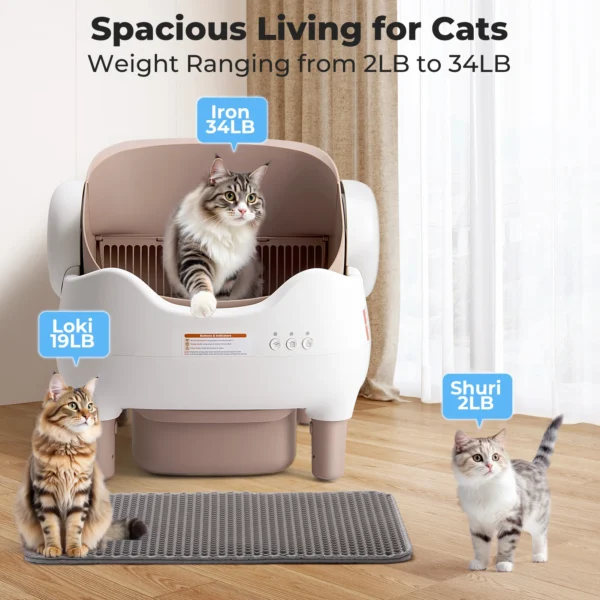 Lunapurr Smart Self-Cleaning Cat Litter Box - Image 2