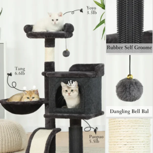 HOOPET Cat Tower – Climb, Scratch & Nap - Image 3