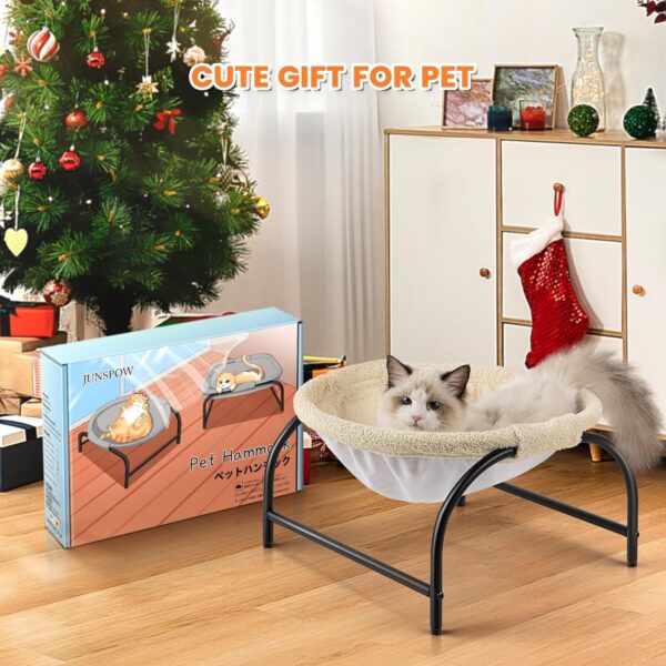 Hammock Cat Bed – Stable & Breathable Raised Pet Sleeper for Cats and Dogs - Image 4