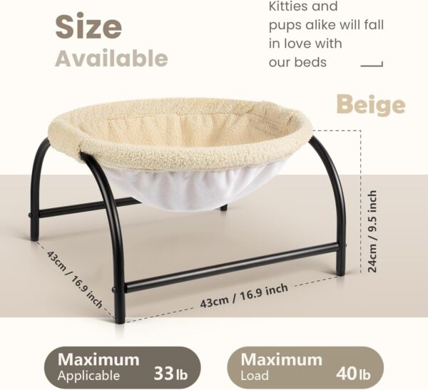 Hammock Cat Bed – Stable & Breathable Raised Pet Sleeper for Cats and Dogs - Image 7