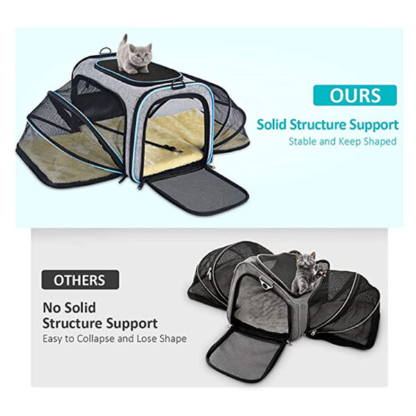 ✈️ Carrier for Cat – Airline Approved Expandable Travel Bag - Image 2