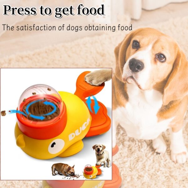 Dog Puzzle Feeder – Cartoon Duck Treat Dispenser Toy - Image 3