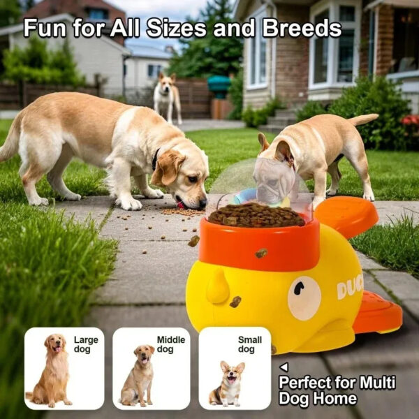 Dog Puzzle Feeder – Cartoon Duck Treat Dispenser Toy - Image 4