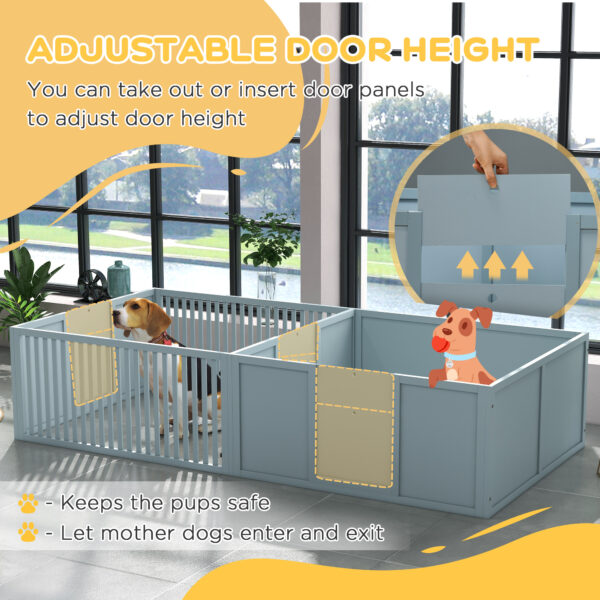 Dog Whelping Crate with Doors – Safe Nursery for Puppies & Mothers - Image 2