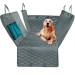 Grey Mesh Quilted Waterproof Pet Car Seat Mat – All-Season