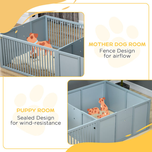 Dog Whelping Crate with Doors – Safe Nursery for Puppies & Mothers - Image 6