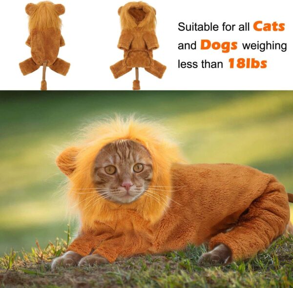 Lion Mane Dog Costume – Cosplay Pet Outfit - Image 3