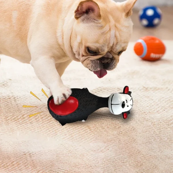 🐾 4pcs Cute Latex Dog Chew Toys – Squeaky Interactive Set - Image 3