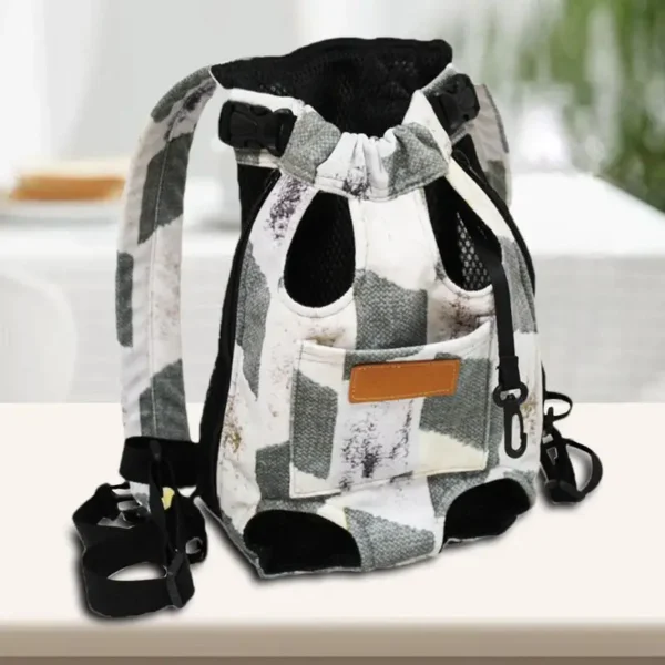 Pet Travel Backpack – Breathable Cat & Small Dog Carrier with Safety Lock - Image 2