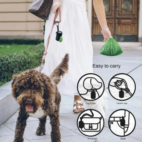 Pet Dog Poop Bag Dispenser – Mini Travel Waste Bag Holder - Image 3